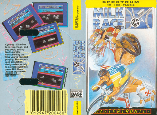 Milk Race box art for ZX Spectrum